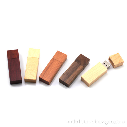 Wood Custom USB Flash Drive Wdr1 Style Can Take Laser Engrave Logo